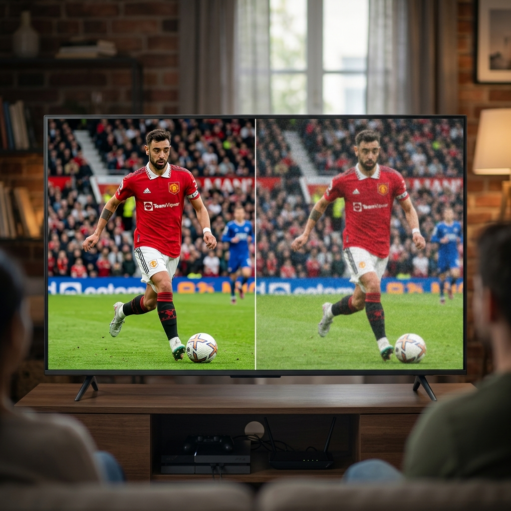 Comparativo de qualidade de imagem 4K Ultra HD durante o Teste IPTV